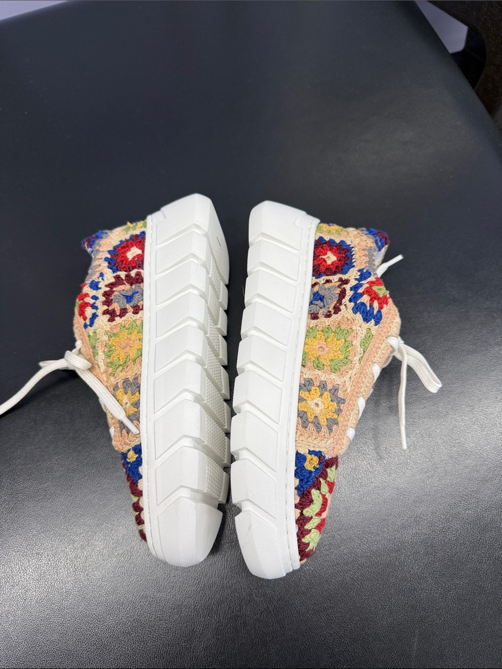 New free people catch me if you can crochet sneakers - Picture 6 of 7